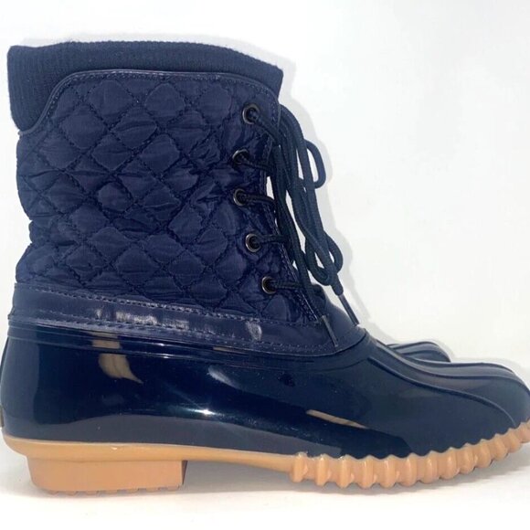Sporto Destiny Women's Duck Winter Waterproof Boot Navy Size 6 - Picture 8 of 8
